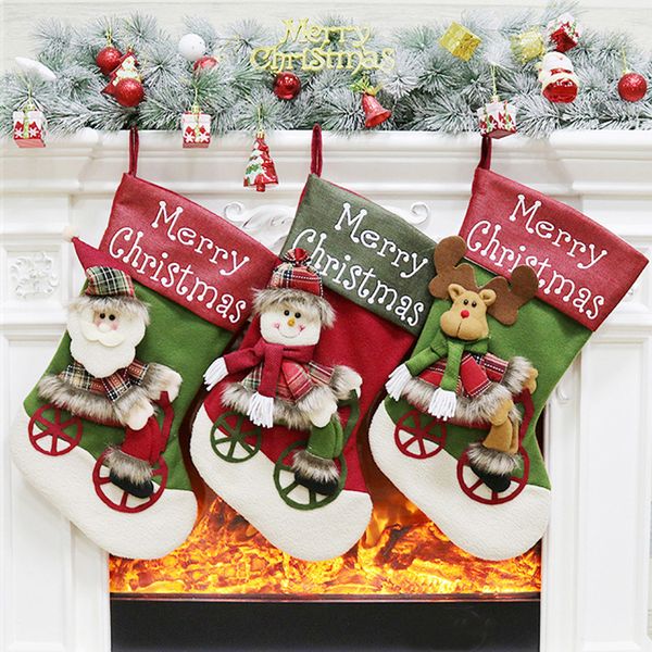 3 styles 46*25cm christmas decorations christmas gift stockings candy stockings restaurant decoration gift bags christmas pendant dhl jy416
3 styles 46*25cm christmas decorations christmas gift stockings candy stockings restaurant decoration gift bags christmas pendant dhl jy416
