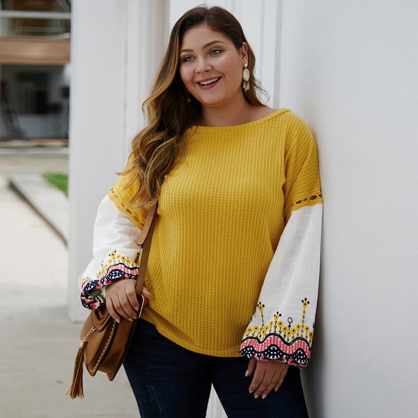 casual patchwork long lanter sleeve plus size women pullovers autumn elegant embroidery o neck loose office sweaters women, White;black
casual patchwork long lanter sleeve plus size women pullovers autumn elegant embroidery o neck loose office sweaters women, White;black