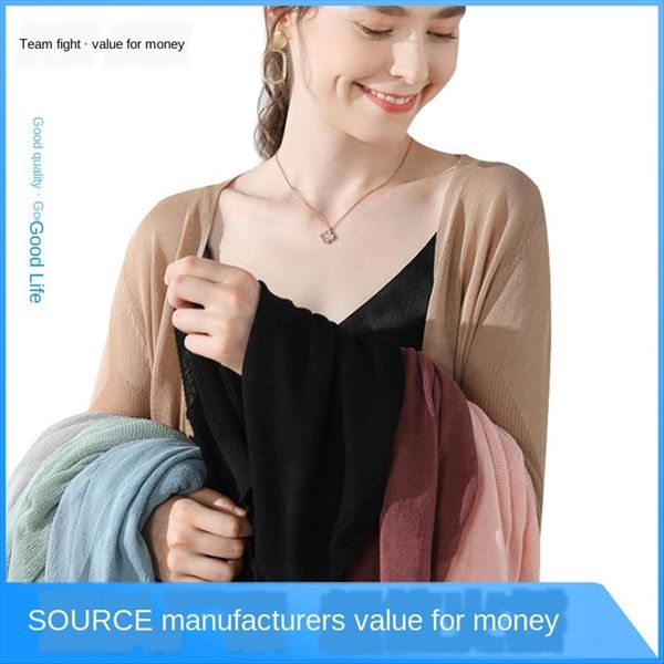 women's 2020 knitted cardigan ice silk small coat hollow air conditioning sun-proof clothes women's air-conditioned clothes, White
women's 2020 knitted cardigan ice silk small coat hollow air conditioning sun-proof clothes women's air-conditioned clothes, White