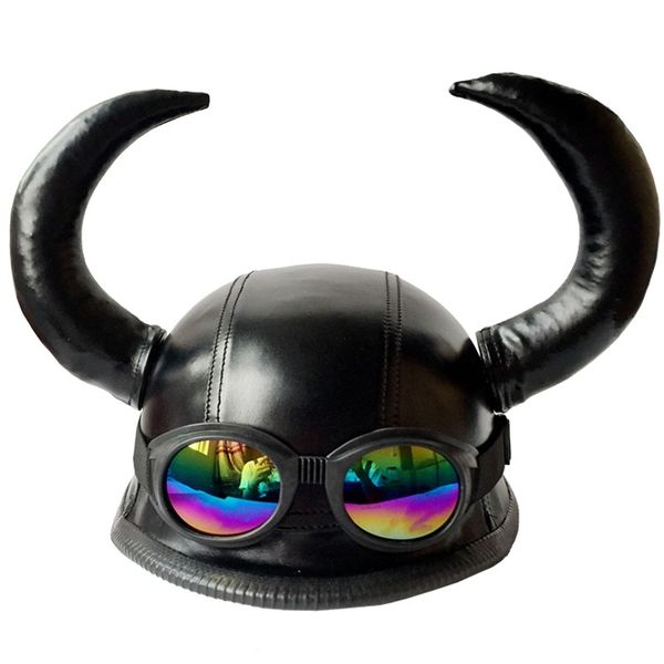 personalized motorcycle half helmet casco moto detachable ox horn summer helmet capacete with goggles 52-62cm
personalized motorcycle half helmet casco moto detachable ox horn summer helmet capacete with goggles 52-62cm
