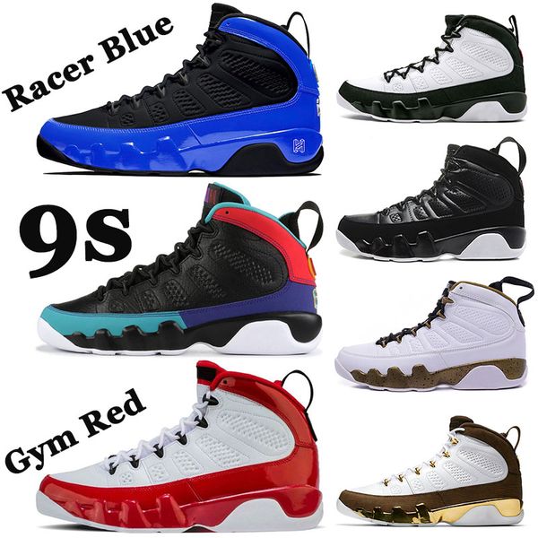 

air jordan retro 9 gym red 9s jumpman mens basketball shoes jsp snakeskin racer blue unc og space jam release men trainers sneakers, White;red