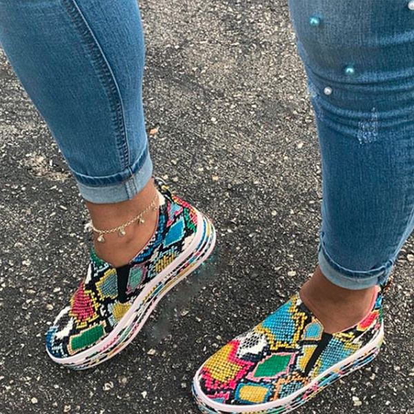 woman snake print leather flat slip on casual shoes women sneakers platform ladies fashion female comfor plus size footwear, Black
woman snake print leather flat slip on casual shoes women sneakers platform ladies fashion female comfor plus size footwear, Black