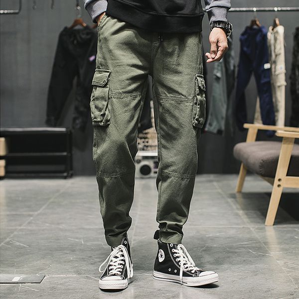 men's cargo pants cotton drawstring jogger casual pants many pockets ankle banded black gray armygreen fashion male trousers cjw
men's cargo pants cotton drawstring jogger casual pants many pockets ankle banded black gray armygreen fashion male trousers cjw