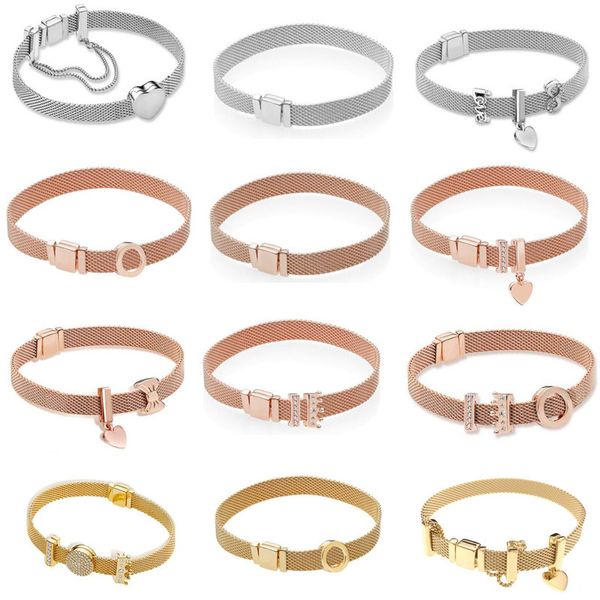 real 925 sterling silver gold rose original reflexions bracelet gift set for women bead charm bangle diy jewelry, Golden;silver
real 925 sterling silver gold rose original reflexions bracelet gift set for women bead charm bangle diy jewelry, Golden;silver