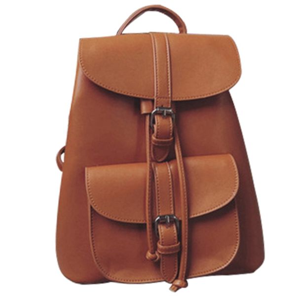 fashionable women's pull-rope pu leather backpack belt decoration schoolbag student shoulder bag(brown
fashionable women's pull-rope pu leather backpack belt decoration schoolbag student shoulder bag(brown
