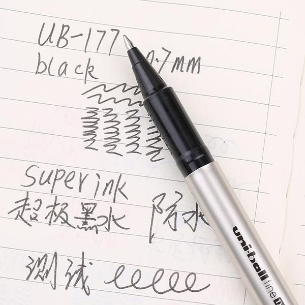 mitsubishi uniball super ink gel pen ub-177 large capacity 0.7mm 12 pcs lot black writing supplies
mitsubishi uniball super ink gel pen ub-177 large capacity 0.7mm 12 pcs lot black writing supplies