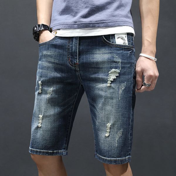 men's jeans men five-point pants denim shorts summer trend loose casual korean tide jean for man, Blue
men's jeans men five-point pants denim shorts summer trend loose casual korean tide jean for man, Blue