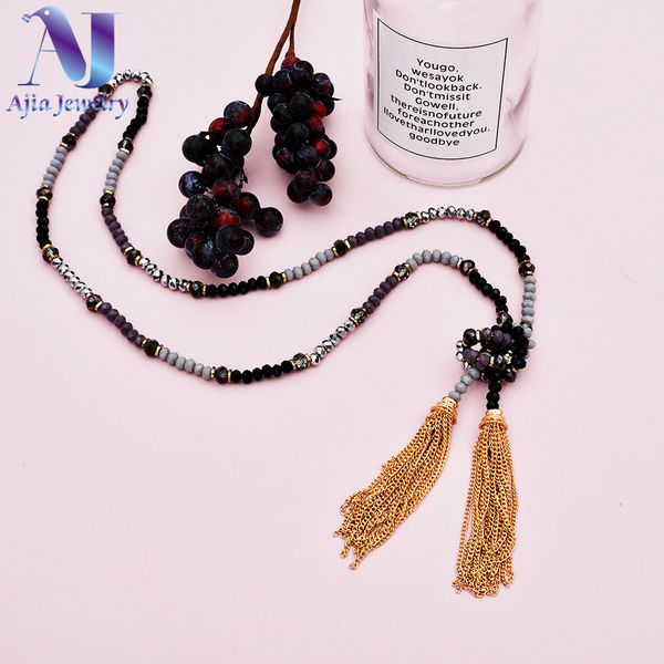 boho long crystal necklace beads for women double metal taseel necklace handmade gift fashion collier ethnique boheme 2019 new, Silver
boho long crystal necklace beads for women double metal taseel necklace handmade gift fashion collier ethnique boheme 2019 new, Silver
