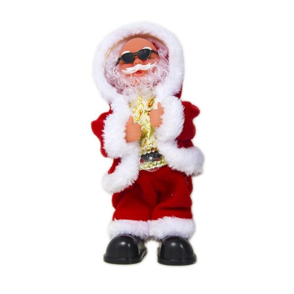 

christmas electric santa claus doll dancing singing music toy cute christmas plush doll decoration for home navidad 2019 natale