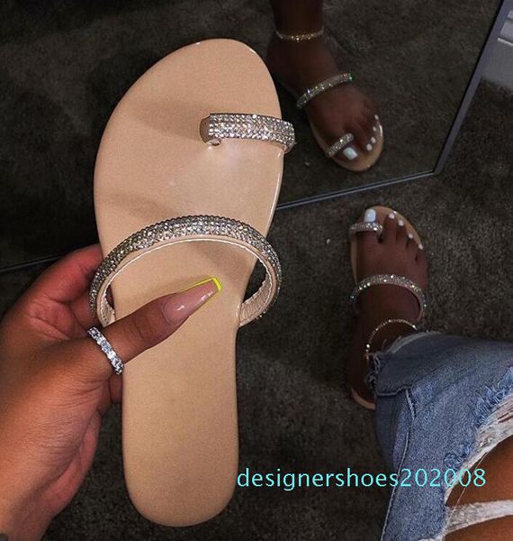 new rhinestone bright diamond slippers 2019 women's shoes diamond flat sandals outdoor beach shoes wild single finger flip flop d09, Black
new rhinestone bright diamond slippers 2019 women's shoes diamond flat sandals outdoor beach shoes wild single finger flip flop d09, Black