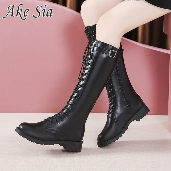 2019 new autumn and winter round head side zipper thick with middle boots children's fashion plus velvet high heel women's boots, Black
2019 new autumn and winter round head side zipper thick with middle boots children's fashion plus velvet high heel women's boots, Black