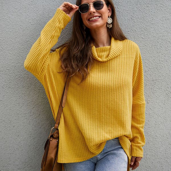 womens sweaters 2019 pullover turtleneck dames truien loose black sweater solid knit winter korean clothes, White;black
womens sweaters 2019 pullover turtleneck dames truien loose black sweater solid knit winter korean clothes, White;black