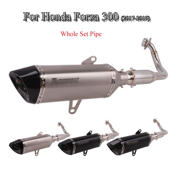 forza 300 full exhaust system pipe front link tube muffler exhaust tail pipe with db killer for 2017 2018 2019 forza 300
forza 300 full exhaust system pipe front link tube muffler exhaust tail pipe with db killer for 2017 2018 2019 forza 300