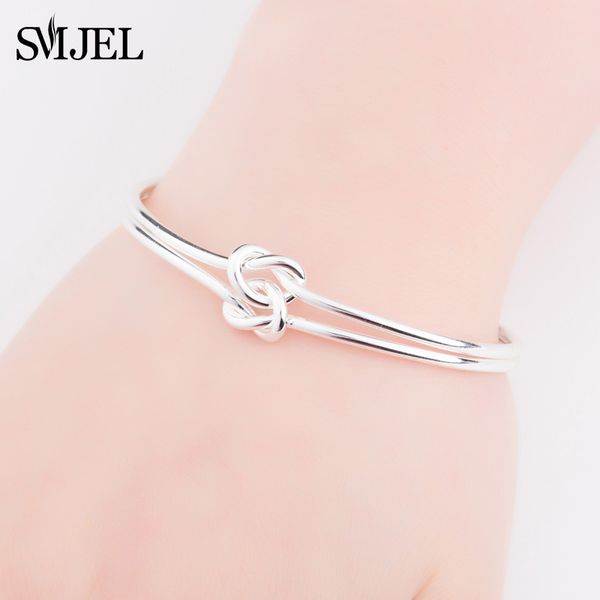 smjel new fashion double knot bangle bracelet for women gold-color metal jewelry lover bangle wedding gifts pulseiras, Black
smjel new fashion double knot bangle bracelet for women gold-color metal jewelry lover bangle wedding gifts pulseiras, Black