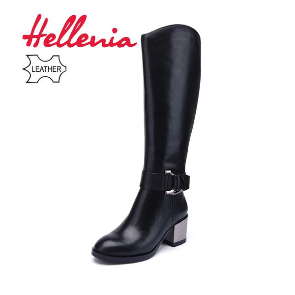 hellenia brand women winter autumn genuine leather women knee high boots plush warm zip fur lining pointed toe shoe, Black
hellenia brand women winter autumn genuine leather women knee high boots plush warm zip fur lining pointed toe shoe, Black