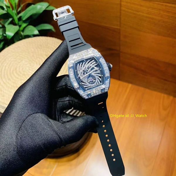new luxury mens watches 51-02 silver diamonds wristwatches automatic mechanical movement rubber strap luxurious swiss watch, Slivery;brown
new luxury mens watches 51-02 silver diamonds wristwatches automatic mechanical movement rubber strap luxurious swiss watch, Slivery;brown