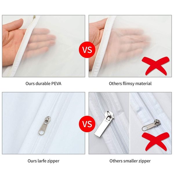 garment bags suit bags,pack of 7 premium quality peva moth proof clothes covers dustproof clear garment cover breathable full zi other house
garment bags suit bags,pack of 7 premium quality peva moth proof clothes covers dustproof clear garment cover breathable full zi other house