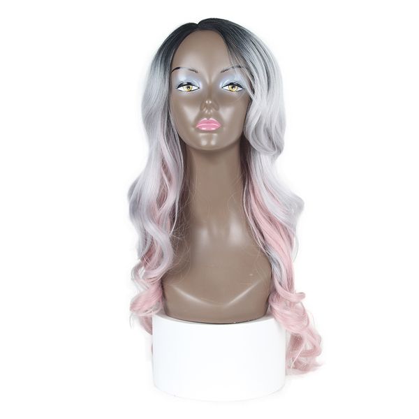 loose wave women synthetic hair wigs with bangs zxtress ombre black ash grey pink color heat resistant side part long wavy wigs
loose wave women synthetic hair wigs with bangs zxtress ombre black ash grey pink color heat resistant side part long wavy wigs