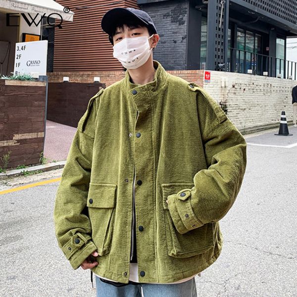 ewq / 2019 new fashion autumn stand collar solid corduroy jackets men loose casual pockets high street chaqueta hombre 9a238, Black;brown
ewq / 2019 new fashion autumn stand collar solid corduroy jackets men loose casual pockets high street chaqueta hombre 9a238, Black;brown