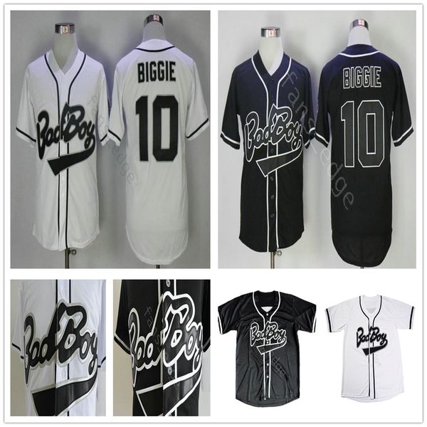 b.i.g. biggie smalls jersey the notorious movie bad boy #10 biggie black white stitched baseball film buttons jerseys shirts size s-xxxl
b.i.g. biggie smalls jersey the notorious movie bad boy #10 biggie black white stitched baseball film buttons jerseys shirts size s-xxxl
