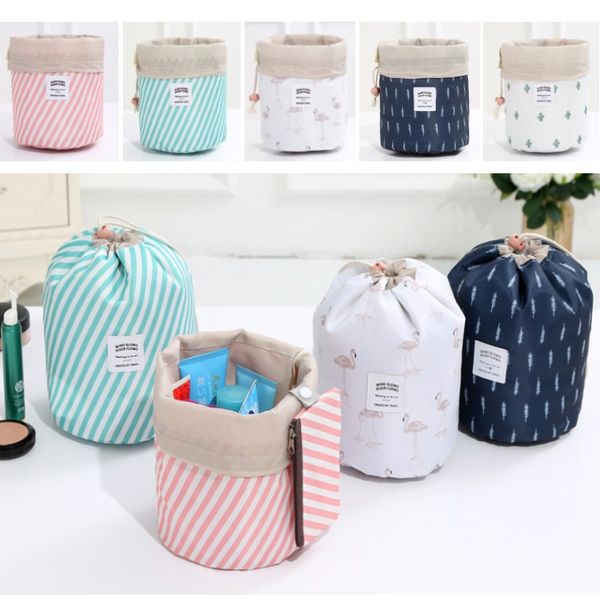 women cosmetic bag barrel shaped makeup bags drawstring travel pouch toiletry bags cactus famingo flower striped storage bags fa2234
women cosmetic bag barrel shaped makeup bags drawstring travel pouch toiletry bags cactus famingo flower striped storage bags fa2234