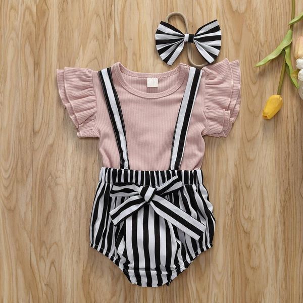 emmababy newborn baby girl clothes summer solid color knitted cotton strap bib striped shorts headband 3pcs outfits sunsuit, White
emmababy newborn baby girl clothes summer solid color knitted cotton strap bib striped shorts headband 3pcs outfits sunsuit, White