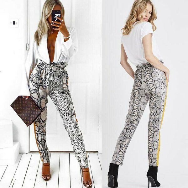 2020 fashion women's pants snake print leopard slim long pants high waist full length trousers casual women pants clothes s-xl, Black;white
2020 fashion women's pants snake print leopard slim long pants high waist full length trousers casual women pants clothes s-xl, Black;white
