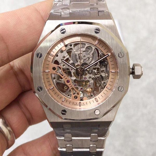2019 u1 factory new men's watch sapphire glass mirror 41mm hollow dial automatic mechanical movement wristwatch, Slivery;brown
2019 u1 factory new men's watch sapphire glass mirror 41mm hollow dial automatic mechanical movement wristwatch, Slivery;brown