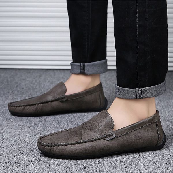 classic comfortable men casual shoes quality split leather shoes men flats slip on male loafers moccasins soft loafers male, Black
classic comfortable men casual shoes quality split leather shoes men flats slip on male loafers moccasins soft loafers male, Black