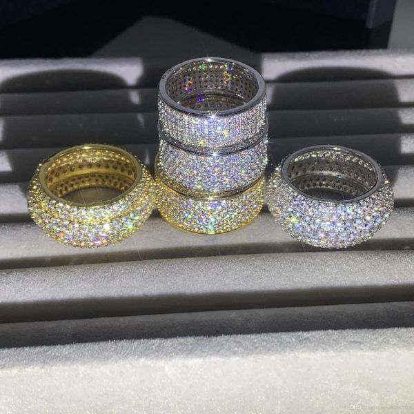 2019 new arrival sparkling luxury jewelry 10kt white gold fill full pave white sapphire cz diamond party promise women wedding band ring, Slivery;golden
2019 new arrival sparkling luxury jewelry 10kt white gold fill full pave white sapphire cz diamond party promise women wedding band ring, Slivery;golden