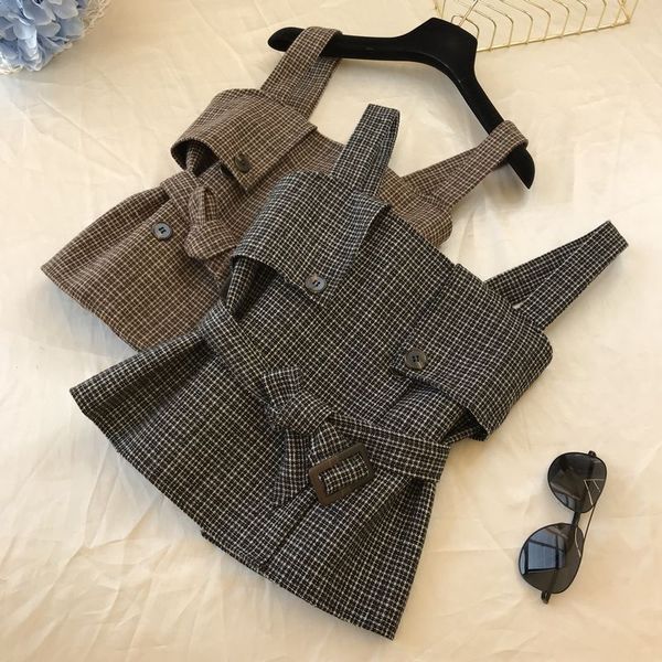 ins temperament winter single-breasted short retro plaid vest women belt waist all-match vest waistcoat ladies, Black;white
ins temperament winter single-breasted short retro plaid vest women belt waist all-match vest waistcoat ladies, Black;white