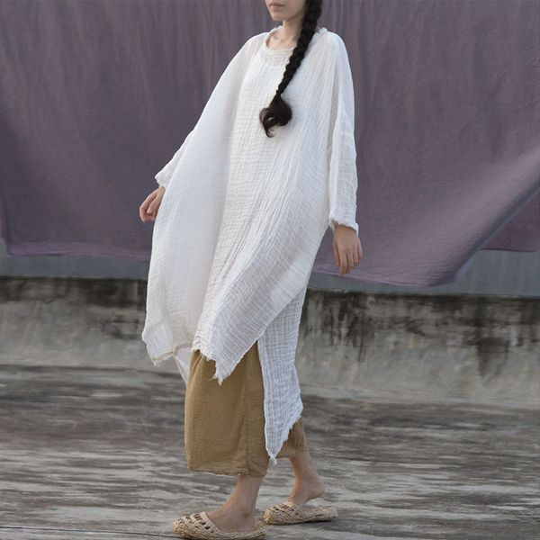 johnature 2020 new white irregular plus size vintage women dresses o-neck long sleeve solid color pullover japanese dress spring, Black;gray
johnature 2020 new white irregular plus size vintage women dresses o-neck long sleeve solid color pullover japanese dress spring, Black;gray
