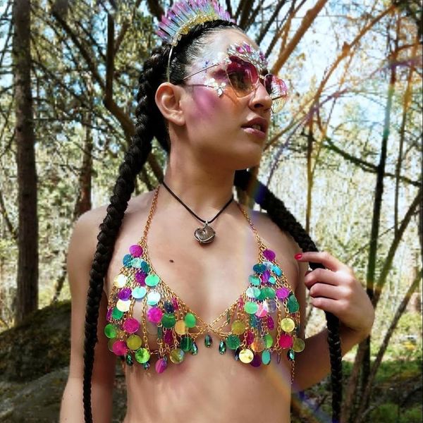 sequins shiny bikini bra body chain chainmail colorful harness choker body chain set costume nightclub jewelry, Slivery;golden
sequins shiny bikini bra body chain chainmail colorful harness choker body chain set costume nightclub jewelry, Slivery;golden