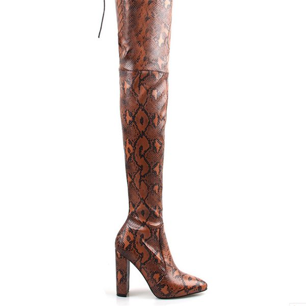 calzado mujer boots over the knee boots for women shoes snakeskin pointed toe thin high heels long bottine femme, Black
calzado mujer boots over the knee boots for women shoes snakeskin pointed toe thin high heels long bottine femme, Black