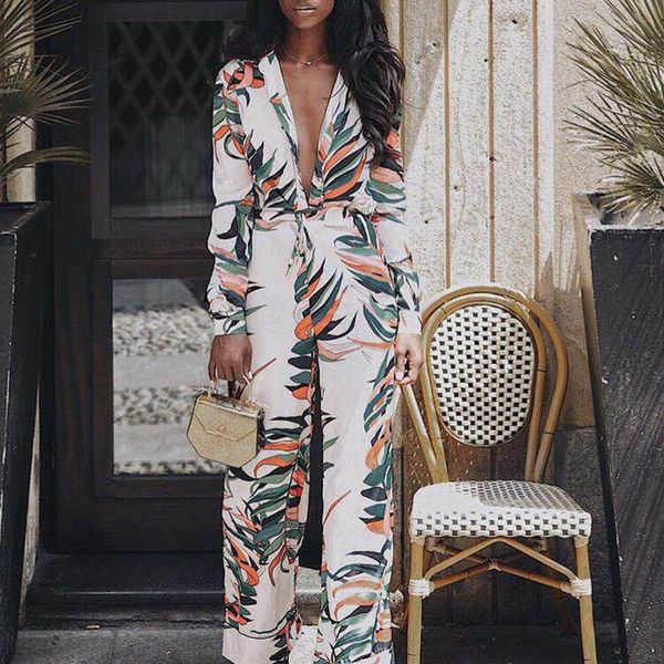women floral print jumpsuits long sleeve v-neck high waisted bodycon club party casual vacation long pants winter jumpsuit 1017, Black;white
women floral print jumpsuits long sleeve v-neck high waisted bodycon club party casual vacation long pants winter jumpsuit 1017, Black;white