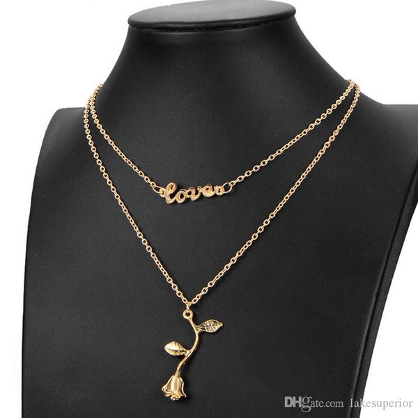 double layer rose letters love choker necklace women chain short pendant neckalce gift for love couple jewelry accessories, Golden;silver
double layer rose letters love choker necklace women chain short pendant neckalce gift for love couple jewelry accessories, Golden;silver
