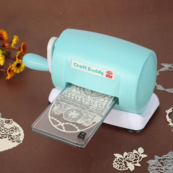 die-cut machines dies embossing home diy scrapbooking paper cutter (blue