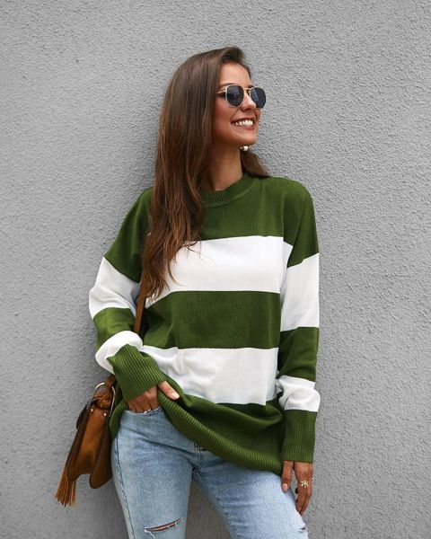 autumn winter long sleeve european style christmas woman sweater fashion striped woman sweater knit pullover, White;black
autumn winter long sleeve european style christmas woman sweater fashion striped woman sweater knit pullover, White;black