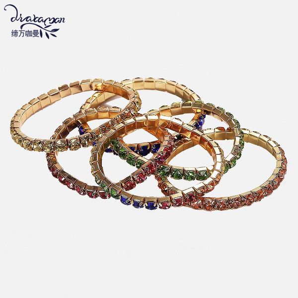 dvacaman colorful crystal chain bracelet for women wedding bridal girls charm bracelet bangle ins hand jewelry accessories gifts, Golden;silver
dvacaman colorful crystal chain bracelet for women wedding bridal girls charm bracelet bangle ins hand jewelry accessories gifts, Golden;silver
