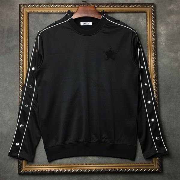 autumn new fashion arrival blank print rivet star embroidery sweatshirts jumper for men brand designer clothing cotton, Black
autumn new fashion arrival blank print rivet star embroidery sweatshirts jumper for men brand designer clothing cotton, Black