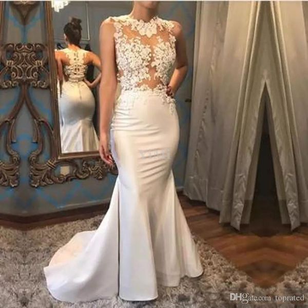 2019 sexy ivory русалка свадебные платья sheer шеи иллюзия развертки поезд аппликации бисер сад свадебные платья vestido де novia плюс разме, White
2019 sexy ivory русалка свадебные платья sheer шеи иллюзия развертки поезд аппликации бисер сад свадебные платья vestido де novia плюс разме, White