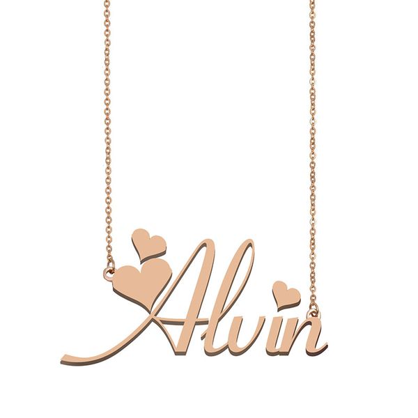 alvin name necklace pendant for women girlfriend gifts custom nameplate children friends jewelry 18k gold plated stainless steel, Silver
alvin name necklace pendant for women girlfriend gifts custom nameplate children friends jewelry 18k gold plated stainless steel, Silver
