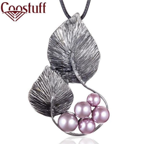 vintage plant jewelry long necklace for women leaf pendant beads black rope chain jewellery suspension choker ale wholesale, Silver
vintage plant jewelry long necklace for women leaf pendant beads black rope chain jewellery suspension choker ale wholesale, Silver