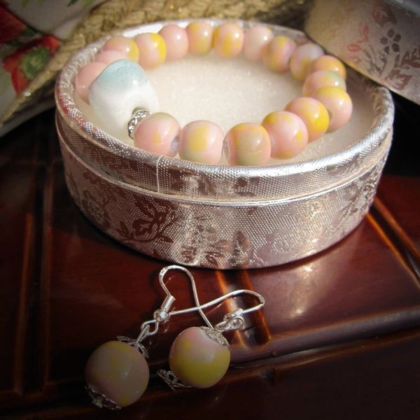 sa silverage earrings/bracelet jewelry sets classic set ceramic bracelet earrings round bracelet earrings third party appraisal, Black
sa silverage earrings/bracelet jewelry sets classic set ceramic bracelet earrings round bracelet earrings third party appraisal, Black