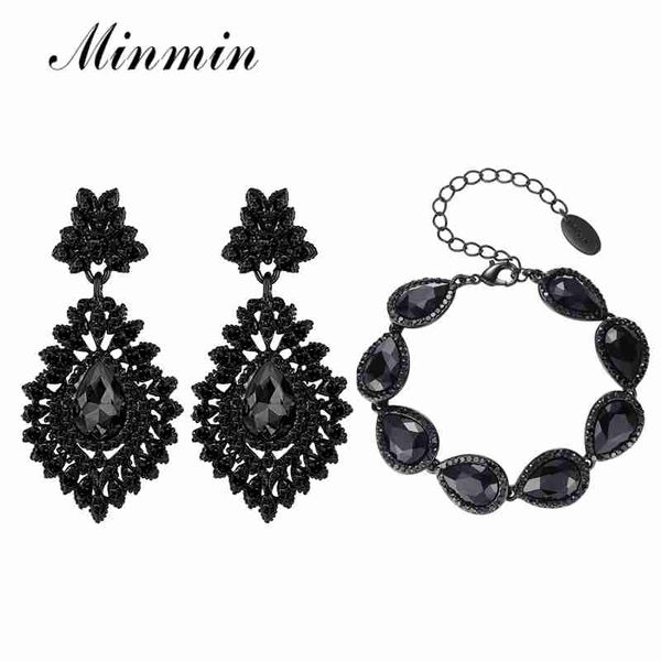 punk вида minmin gun black rhinestone комплект ювелирных изделий vintage партии ювелирных изделий teardrop серьги rhinestone браслет наборы, Silver 
punk вида minmin gun black rhinestone комплект ювелирных изделий vintage партии ювелирных изделий teardrop серьги rhinestone браслет наборы, Silver