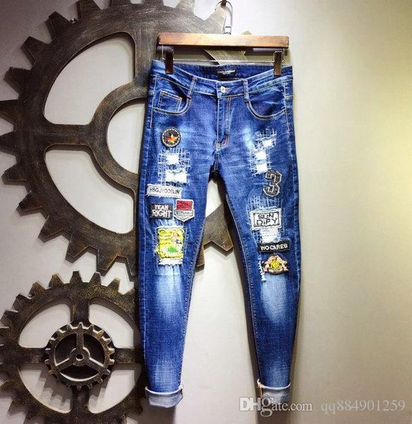 mens designer jeans fashion designer shorts slim motorcycle causal mens denim pants hip hop jeans hole jeans de designer pour hommes, Blue
mens designer jeans fashion designer shorts slim motorcycle causal mens denim pants hip hop jeans hole jeans de designer pour hommes, Blue