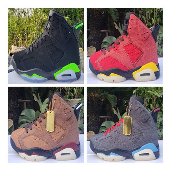 2020 new arrival 6 6s mens basketball shoes black fluorescent green denim red blue brown menss trainers sports shoes sneakers size 40-47
2020 new arrival 6 6s mens basketball shoes black fluorescent green denim red blue brown menss trainers sports shoes sneakers size 40-47