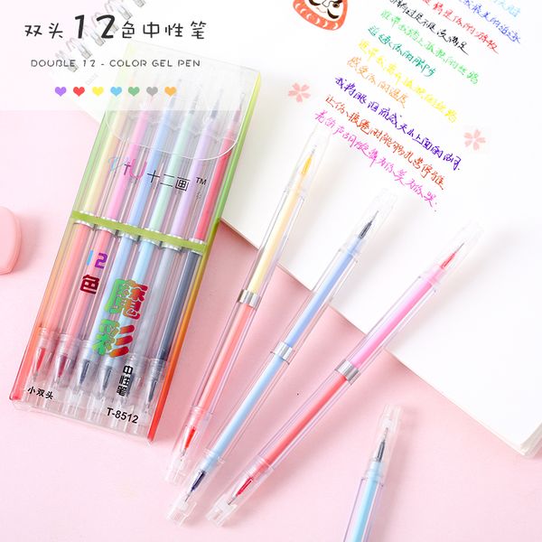 jianwu 6pcs/set 12 colors 0.5mm double heads art creative modeling clip gel pen smooth neutral pen kawaii school supplies
jianwu 6pcs/set 12 colors 0.5mm double heads art creative modeling clip gel pen smooth neutral pen kawaii school supplies