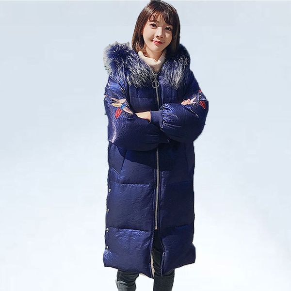 raccoon fur collar winter down coats women 2019 long jackets fashion bright hooded parka down jacket female outerwear warm coats, Black
raccoon fur collar winter down coats women 2019 long jackets fashion bright hooded parka down jacket female outerwear warm coats, Black