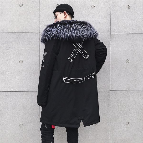 2019 high street black hooded long winter jacket men parka men jacket winter puffer
2019 high street black hooded long winter jacket men parka men jacket winter puffer